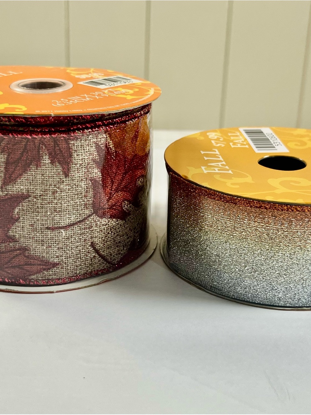 🍂 Fall Ribbon Bundle – 2 Wired Ribbon Rolls – $6 🍂 - Picture 3 of 6